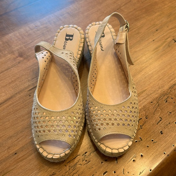 Leather Wedge Sandal - Picture 2 of 8